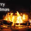 Christmas fireplace background video